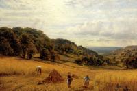 Glendening, Alfred - Harvesting At Luccombe Isle Of Wight